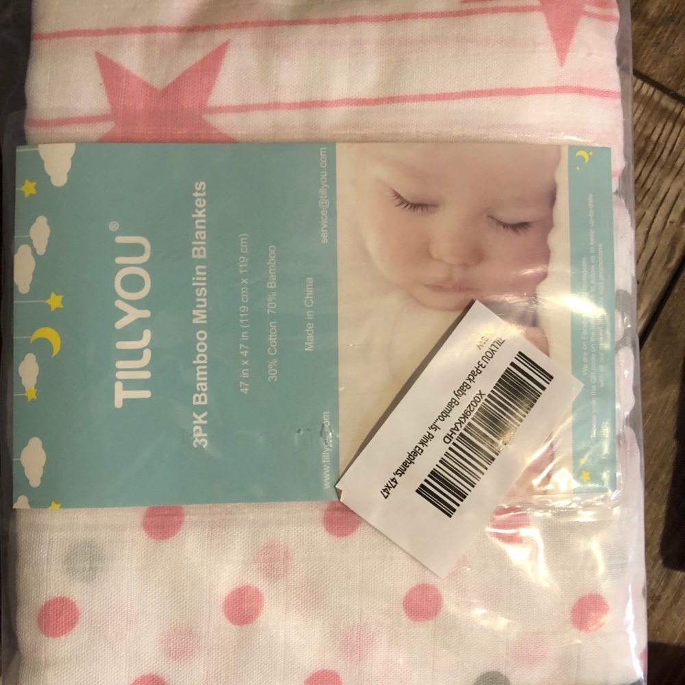 TillYou Bamboo Muslin Blanket Girl